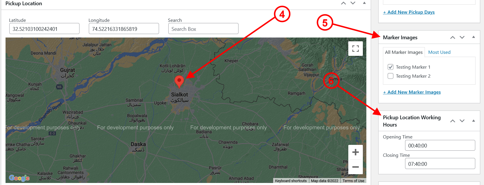 Pickup Location For WooCommerce Backend Add Location